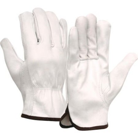 PYRAMEX Select Grain Goatskin Driver Gloves, Unlined with Keystone Thumb, Size Small - Pkg Qty 12 GL3001KS
